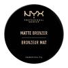 NYX Professional Makeup Matte Bronzer Bronzer dla kobiet 9,5 g Odcień 03 Medium