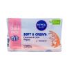 Nivea Baby Soft &amp; Cream Cleanse &amp; Care Wipes Chusteczki oczyszczające dla dzieci 2x57 szt