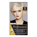 L'Oréal Paris Préférence Farba do włosów dla kobiet 60 ml Odcień 102 Iridescent Pearl Blonde