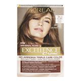 L'Oréal Paris Excellence Creme Triple Protection No Ammonia Farba do włosów dla kobiet 48 ml Odcień 7U Blond