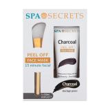 Xpel Spa Secrets Charcoal Peel Off Face Mask Zestaw Maseczka do twarzy Spa Secrets Charcoal Peel Off 100 ml + Pędzel