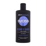 Syoss Blonde & Silver Purple Shampoo Szampon do włosów dla kobiet 440 ml