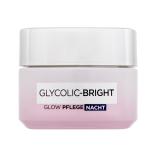 L'Oréal Paris Glycolic-Bright Glowing Cream Night Krem na noc dla kobiet 50 ml Uszkodzone pudełko