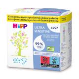 Hipp Babysanft Ultra Sensitive Wet Wipes Chusteczki oczyszczające dla dzieci 4x52 szt
