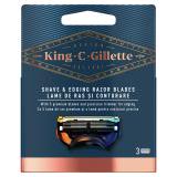 Gillette King C. Shave & Edging Razor Blades Wkład do maszynki dla mężczyzn Zestaw