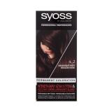 Syoss Permanent Coloration Farba do włosów dla kobiet 50 ml Odcień 4-2 Mahogany Brown Uszkodzone pudełko