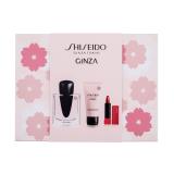 Shiseido Ginza Zestaw woda perfumowana 50 ml + mleczko do ciała 50 ml + pomadka Techno Satin Gel Lipstick 2 g