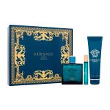 Versace Eros Zestaw perfumy 100 ml + perfumy 10 ml + żel pod prysznic 150 ml