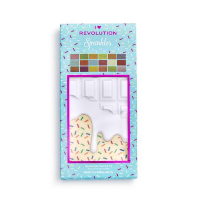 I Heart Revolution Chocolate Eyeshadow Palette Cienie do powiek dla kobiet 18 g Odcień Sprinkles
