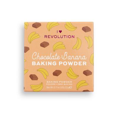 I Heart Revolution Loose Baking Powder Puder dla kobiet 22 g Odcień Chocolate Banana