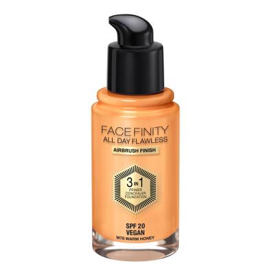 Max Factor Facefinity All Day Flawless SPF20 Podkład dla kobiet 30 ml Odcień W78 Warm Honey