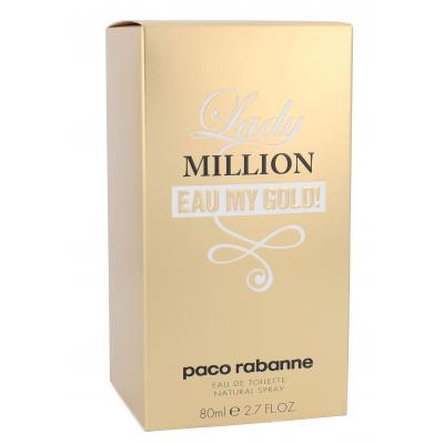 Paco Rabanne Lady Million Eau My Gold! Woda toaletowa dla kobiet 80 ml Uszkodzone pudełko