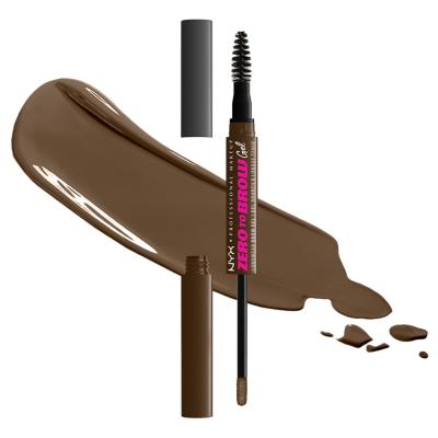 NYX Professional Makeup Zero To Brow Żel i pomada do brwi dla kobiet 2 ml Odcień 06 Chocolate