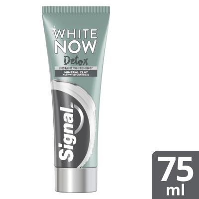 Signal White Now Detox Charcoal &amp; Clay Pasta do zębów 75 ml
