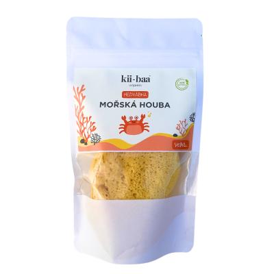 Kii-Baa Organic Silky Sea Sponge 10-12 cm Akcesoria do kąpieli 1 szt