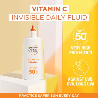 Garnier Ambre Solaire Super UV Vitamin C SPF50+ Preparat do opalania twarzy 40 ml