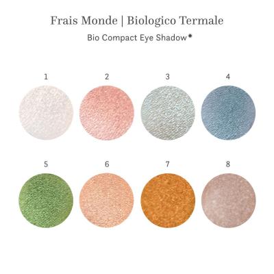 Frais Monde Make Up Biologico Termale Compact Eye Shadow Cienie do powiek dla kobiet 3 g Odcień 01