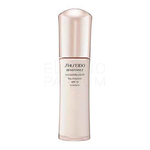 Shiseido Benefiance Wrinkle Resist 24 Day Emulsion SPF15 Żel do twarzy dla kobiet 75 ml Uszkodzone pudełko