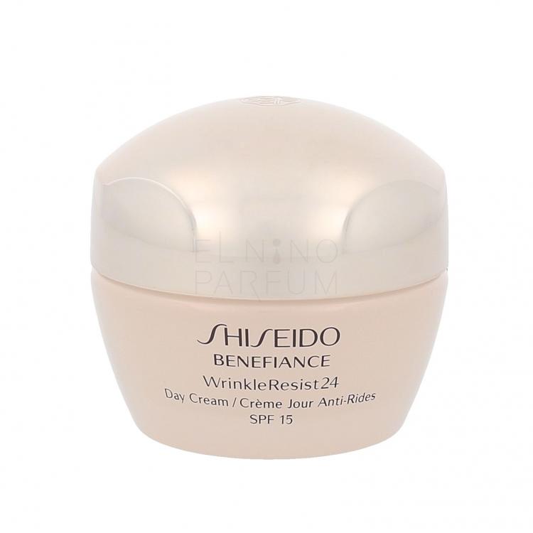 Shiseido Benefiance Wrinkle Resist 24 Day Cream SPF15 Krem do twarzy na dzień dla kobiet 50 ml Uszkodzone pudełko