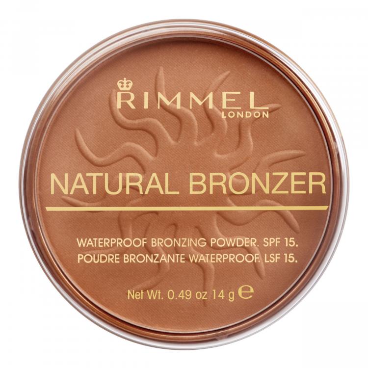 Rimmel London Natural Bronzer SPF15 Bronzer dla kobiet 14 g Odcień 025 Sun Glow