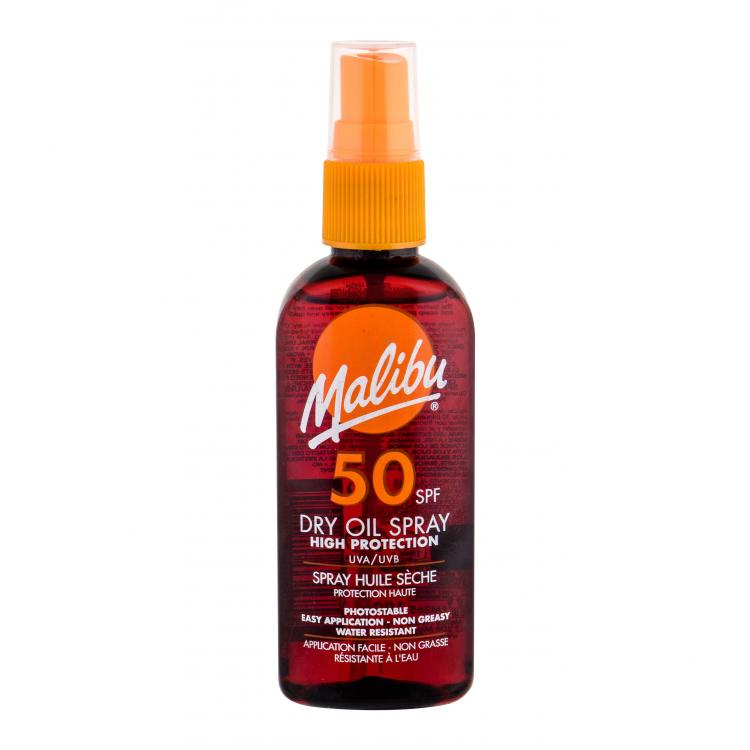 Malibu Dry Oil Spray SPF50 Preparat do opalania ciała 100 ml