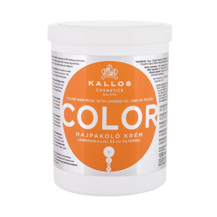 Kallos Cosmetics Color Maska do włosów dla kobiet 1000 ml