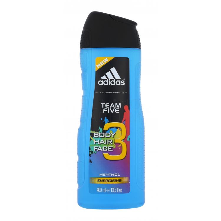 Adidas Team Five 3in1 Żel pod prysznic dla mężczyzn 400 ml