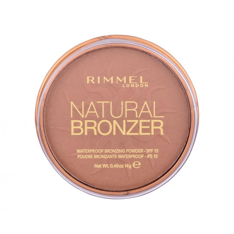 Rimmel London Natural Bronzer SPF15 Bronzer dla kobiet 14 g Odcień 026 Sun Kissed