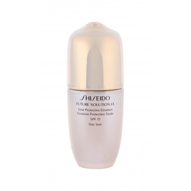 Shiseido Future Solution LX Total Protective Emulsion SPF15 Żel do twarzy dla kobiet 75 ml