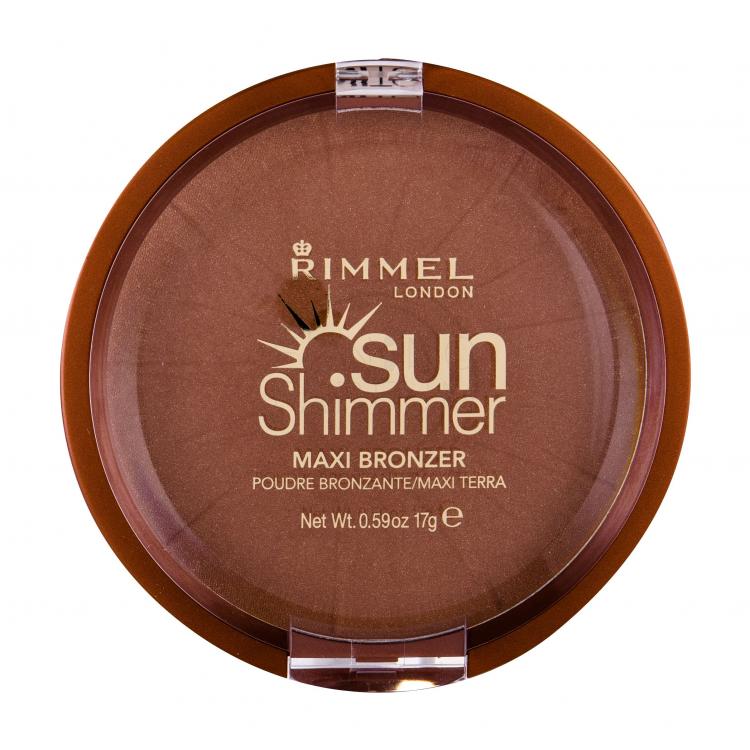 Rimmel London Sun Shimmer Maxi Bronzer dla kobiet 17 g Odcień 004 Sun Star