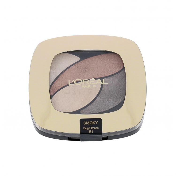 L&#039;Oréal Paris Color Riche Quad Eye Shadows Cienie do powiek dla kobiet 2,5 g Odcień E1 Beige Trench