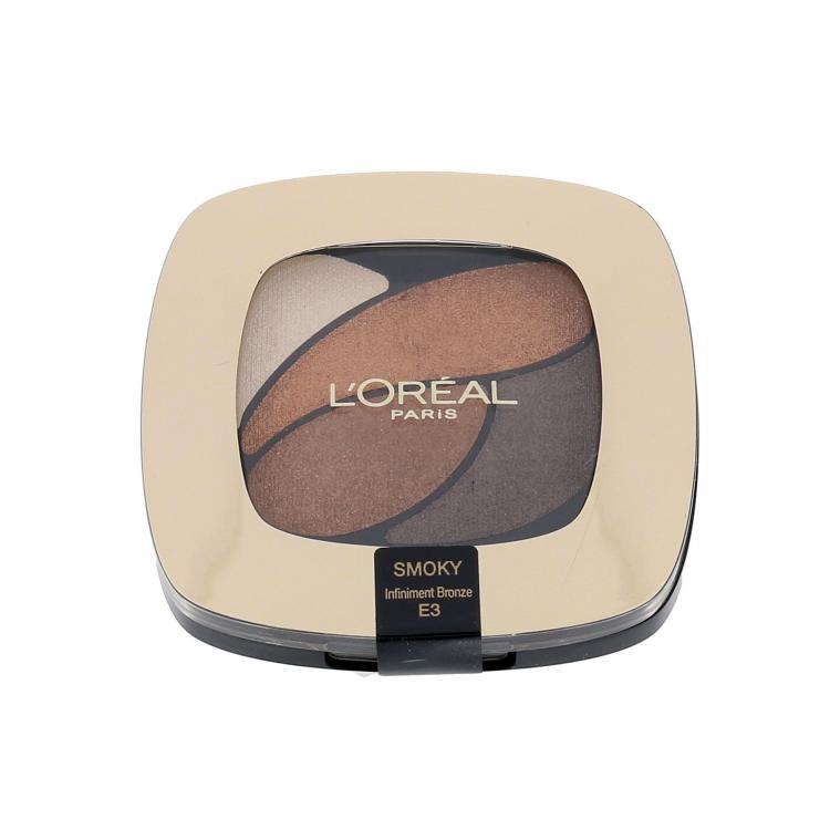 L&#039;Oréal Paris Color Riche Quad Eye Shadows Cienie do powiek dla kobiet 2,5 g Odcień E3 Infiniment Bronze