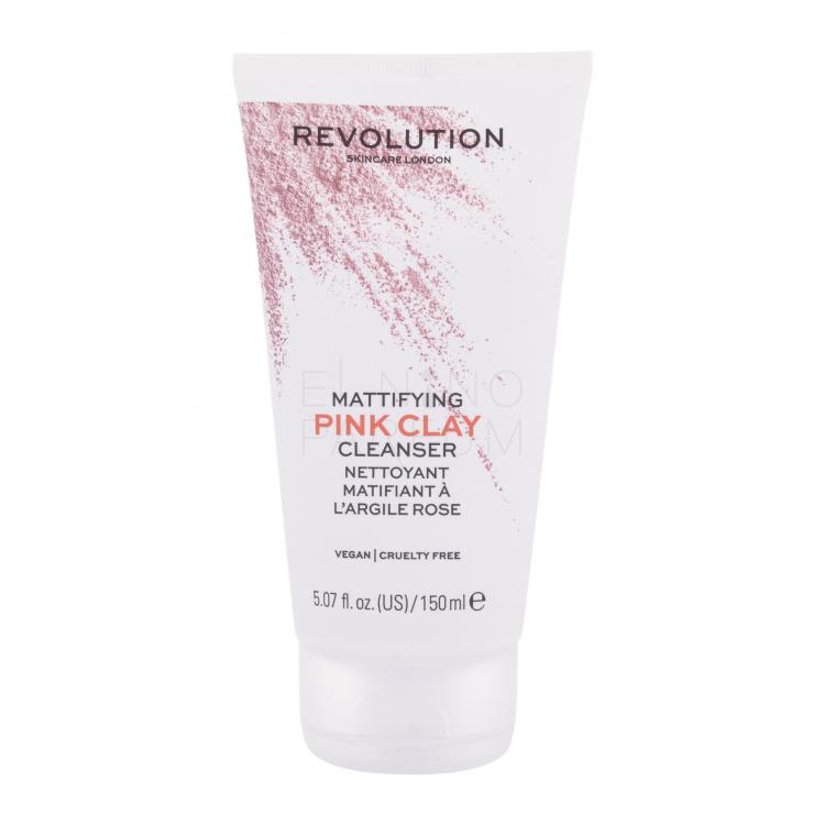 Revolution Skincare Pink Clay Mattifying Pianka oczyszczająca dla kobiet 150 ml