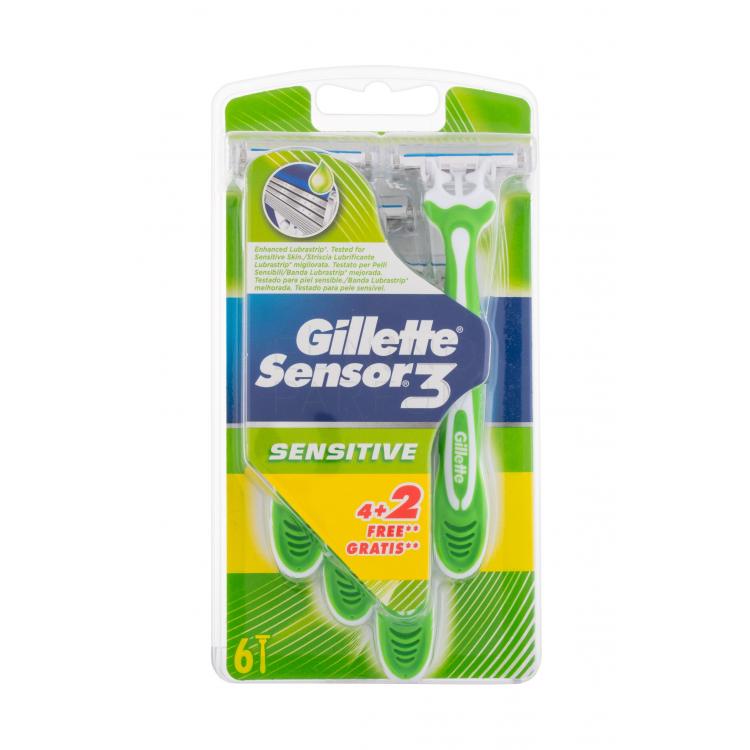 Gillette Sensor3 Sensitive Maszynka do golenia dla mężczyzn 6 szt
