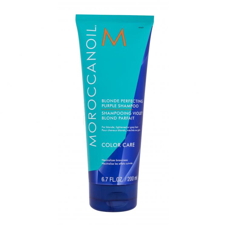 Moroccanoil Color Care Blonde Perfecting Purple Shampoo Szampon do włosów dla kobiet 200 ml