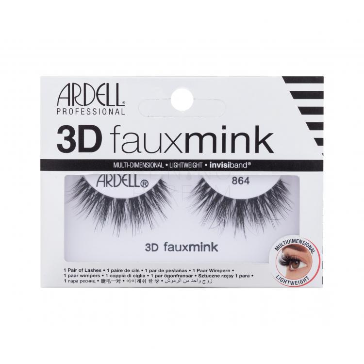 Ardell 3D Faux Mink 864 Sztuczne rzęsy dla kobiet 1 szt Odcień Black