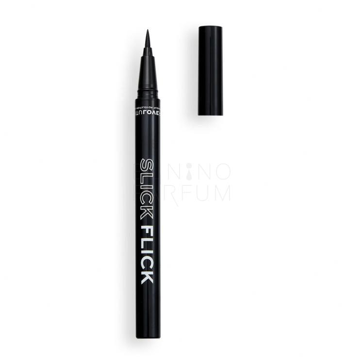 Revolution Relove Slick Flick Eyeliner dla kobiet 0,7 g Odcień Black