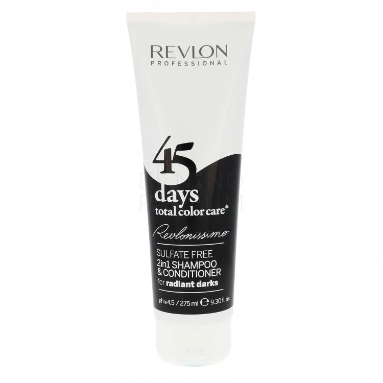 Revlon Professional Revlonissimo 45 Days 2in1 For Radiant Darks Szampon do włosów dla kobiet 275 ml