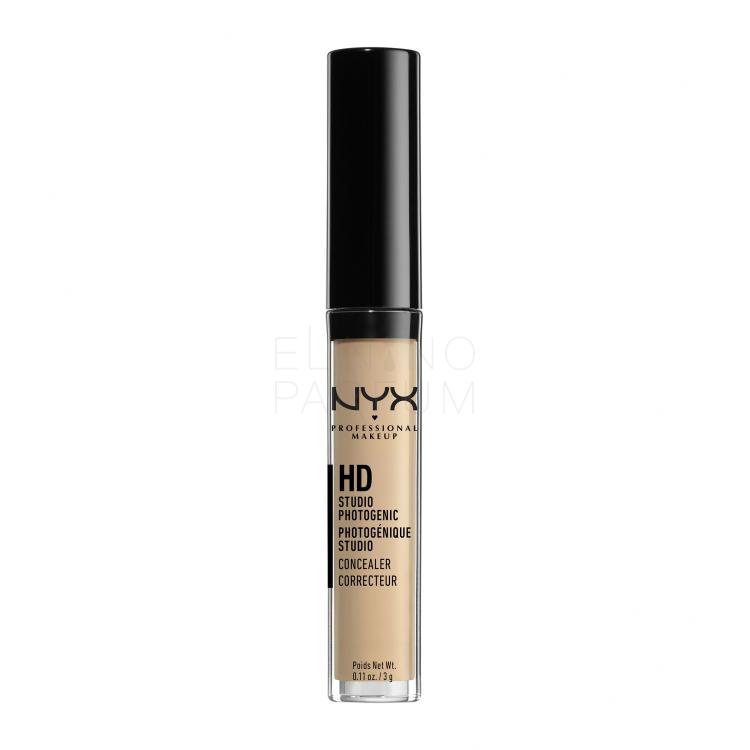 NYX Professional Makeup HD Concealer Korektor dla kobiet 3 g Odcień 06 Glow