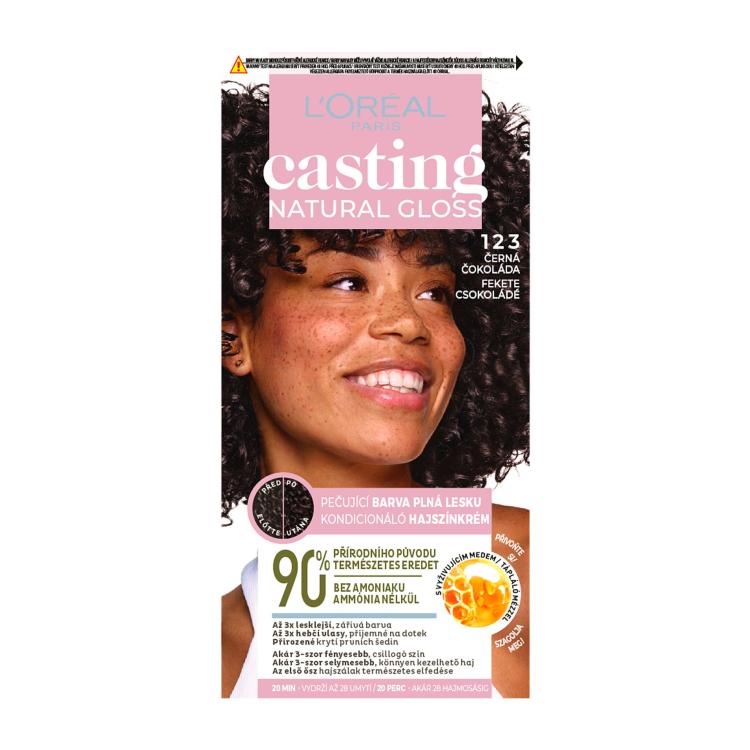 L&#039;Oréal Paris Casting Natural Gloss Farba do włosów dla kobiet 48 ml Odcień 123