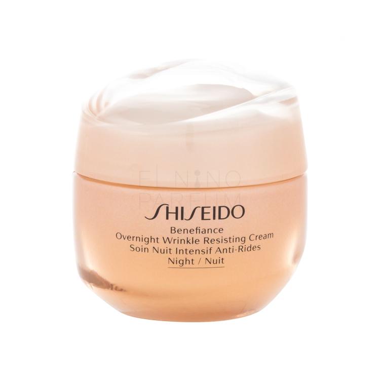 Shiseido Benefiance Overnight Wrinkle Resisting Cream Krem na noc dla kobiet 50 ml Uszkodzone pudełko