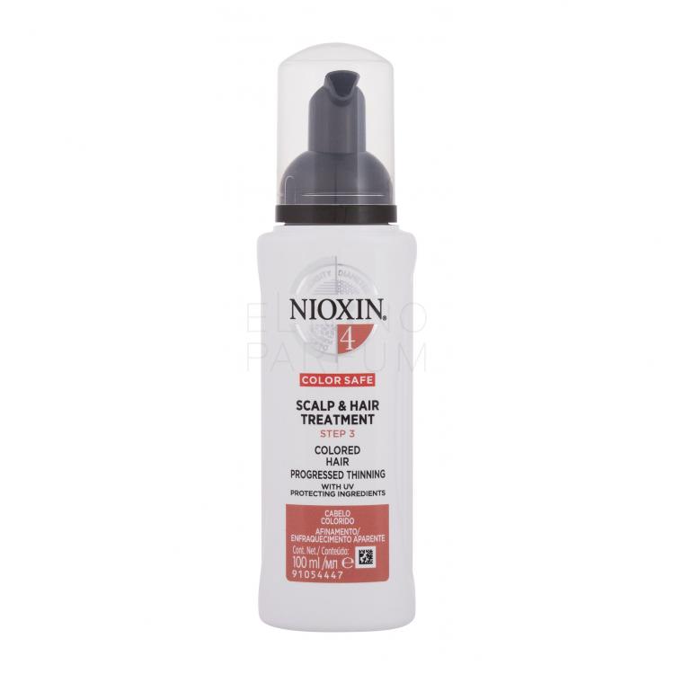Nioxin System 4 Color Safe Scalp &amp; Hair Treatment Pielęgnacja bez spłukiwania dla kobiet 100 ml