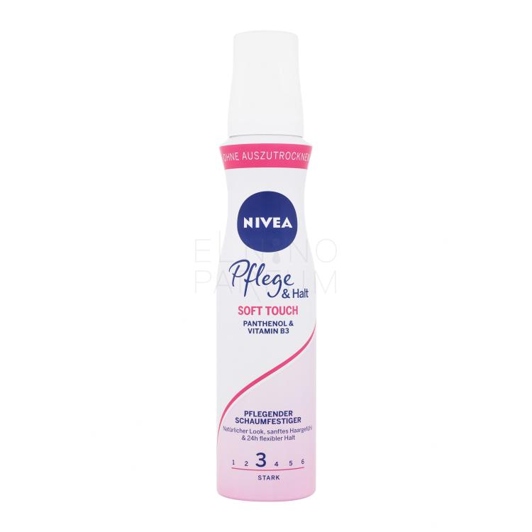 Nivea Care &amp; Hold Soft Touch Caring Mousse Pianka do włosów dla kobiet 150 ml