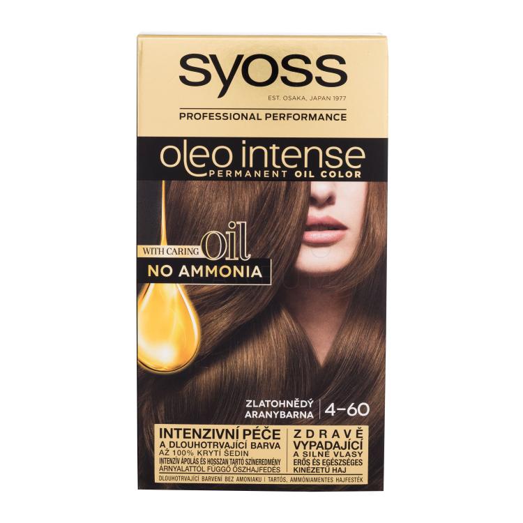 Syoss Oleo Intense Permanent Oil Color Farba do włosów dla kobiet 50 ml Odcień 4-60 Gold Brown