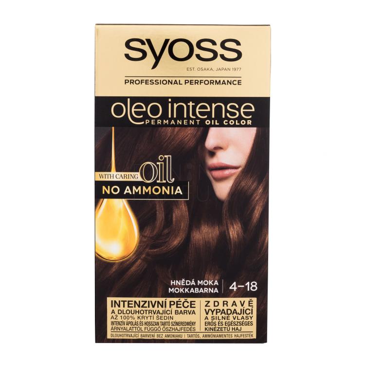 Syoss Oleo Intense Permanent Oil Color Farba do włosów dla kobiet 50 ml Odcień 4-18 Mokka Brown