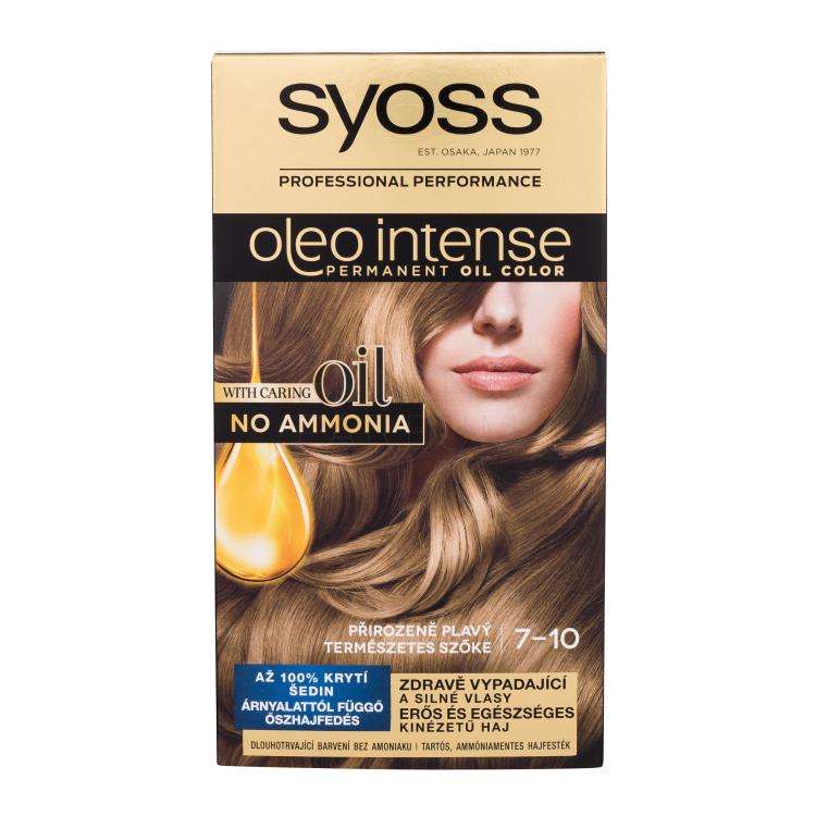 Syoss Oleo Intense Permanent Oil Color Farba do włosów dla kobiet 50 ml Odcień 7-10 Natural Blond