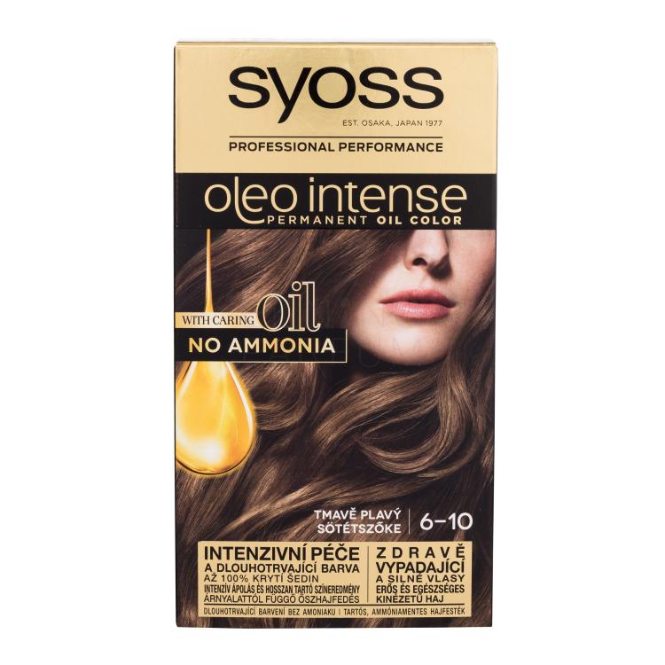 Syoss Oleo Intense Permanent Oil Color Farba do włosów dla kobiet 50 ml Odcień 6-10 Dark Blond