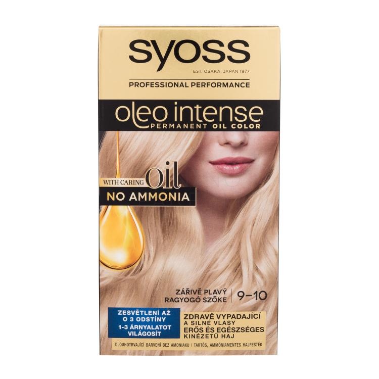 Syoss Oleo Intense Permanent Oil Color Farba do włosów dla kobiet 50 ml Odcień 9-10 Bright Blond