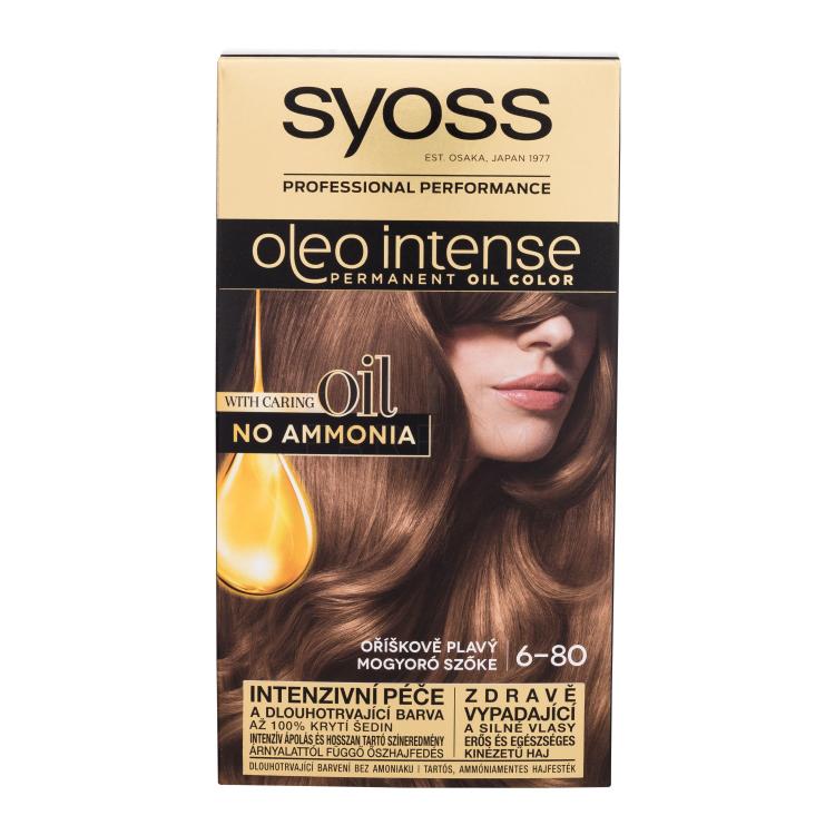 Syoss Oleo Intense Permanent Oil Color Farba do włosów dla kobiet 50 ml Odcień 6-80 Hazelnut Blond