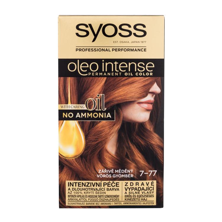 Syoss Oleo Intense Permanent Oil Color Farba do włosów dla kobiet 50 ml Odcień 7-77 Red Ginger